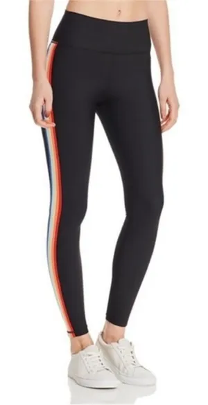 Spiritual Gangster Black Rainbow Sparkle Shimmer Zipper High Rise Legging Pants thumbnail 1