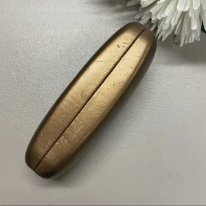 Gucci Vintage Sunglasses Hard Clam Shell Case Bronze Copper 6.5" Glasses thumbnail 4