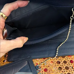 Coach Mid-Y2K Blue Pebbled Leather ID Strap Clutch Wallet thumbnail 4