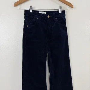Rolla's Eastcoast Flare Pants Womens 24 Navy Blue High Rise Corduroy thumbnail 3