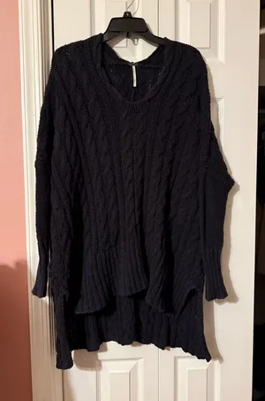 Free People Knit Sweater Oversized M thumbnail 1