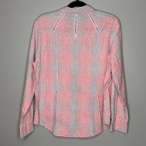 Ariat Women Size XL Pink Gray Checked Long Sleeve Button Up Canyon Western Shirt thumbnail 5