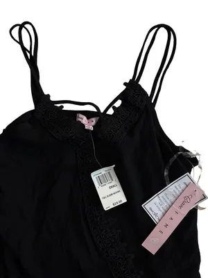 Crave Fame Black Lace Trim Wrap Camisole thumbnail 2