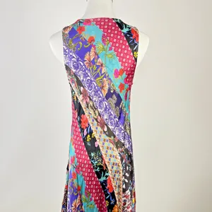 $585 NWOT Johnny Was Treble Bias Floral Sleeveless Maxi Dress Size L Multicolor thumbnail 7