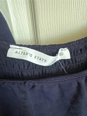 Altar’d State Navy Long Sleeve Dress thumbnail 4