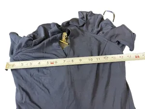 Lauren Ralph Lauren Navy Halter Cocktail Dress Gold Chain Neck Keyhole 8 thumbnail 13