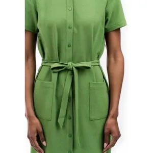 Rachel Parcell Everyday Woven Button-Up‎ Belted Shirtdress XXS thumbnail 3