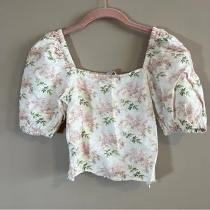 ✨‎ & Other Stories Women’s White Linen Blend Floral 0 thumbnail 1