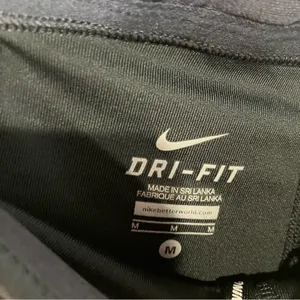 Nike dri-fit running‎ pants below knee black size medium thumbnail 3