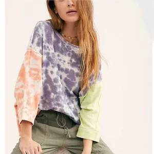 FREE PEOPLE We the Free Chasing the Sun Tie Dye Oversized Slouchy Tee Size XS thumbnail 2
