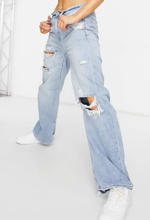 American Eagle super high waist skater jeans 4066 size 8 short thumbnail 1