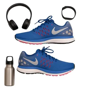 Nike Zoom Fitsole 3 Women Running Shoes Royal Blue Pink Athletic Sneakers in EUC thumbnail 2