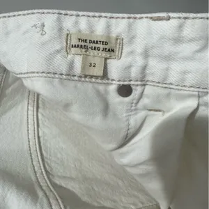 Madewell Sz 32 The Darted Barrel-Leg Jean in Vintage Canvas Rigid‎ thumbnail 5
