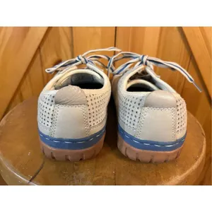 Simple Women Khaki Woven Lace Up Suede Sneaker Shoe Women's Size 8 thumbnail 4