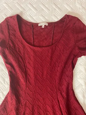 Red Mini Flare Dress thumbnail 2