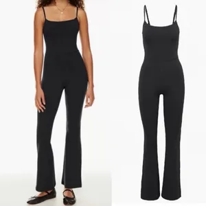 Wilfred Free Aritzia Divinity Jumpsuit Kick Flare Athletic Sz M 869 thumbnail 2