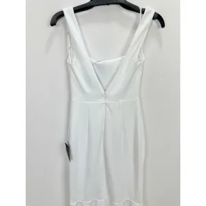 Lulus Moment Maker White Square Neck Trumpet Midi Dress Cocktail XS NWT thumbnail 9
