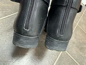 Tory Burch Adeline Riding Boots Knee High Equestrian Leather Black 7.5 Classic thumbnail 10