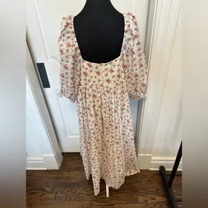Arula B Puff Sleeve Floral Maxi Dress Bohemian Flowy Plus Size Altar’d State thumbnail 5
