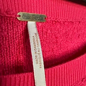 Free People Found My Friend Rock Candy‎ Pink Sweater Size Large thumbnail 5