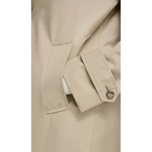 Calvin Klein Water Resistant A-Line Trench Coat Tan Size Small Hooded thumbnail 3