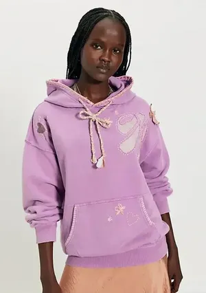 NWOT Free People Love Letters Hoodie thumbnail 1
