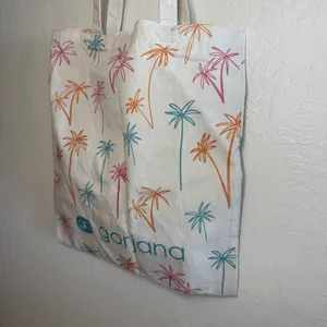 NWOT: Gorjana Palm Tree Prince Canvas Tote Bag thumbnail 10