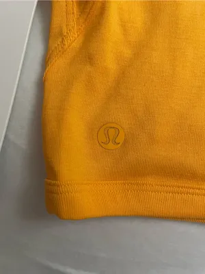 Lululemon NWT Ribbed Held Tight Short Sleeve Shirt Crop Top Orange Size 8 thumbnail 3