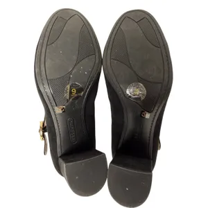 Liz Claiborne Savannah Mary Jane Pump Womens 9 Black Faux Suede 3.5" Heel Buckle thumbnail 9