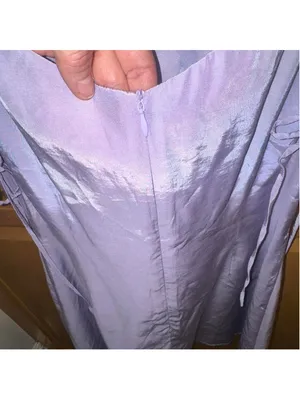 Lilac satin mini dress with adjustable straps #party #eveningwear #superdown #re thumbnail 5