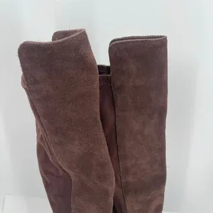 Lucky Brand Calypso Boots Size 6 Tall Over The Knee Suede Chocolate Brown Suede thumbnail 5