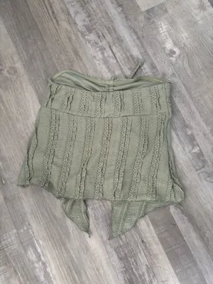 Green halter tube top thumbnail 3