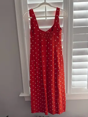 Anthropologie Maeve Polka Dot midi dress thumbnail 3