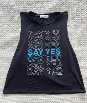 Say Yes Burn Bootcamp Tank Black Size M thumbnail 1