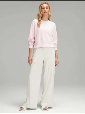 Lululemon Softstreme Perfectly Oversized Crew Pink Size 8 thumbnail 2