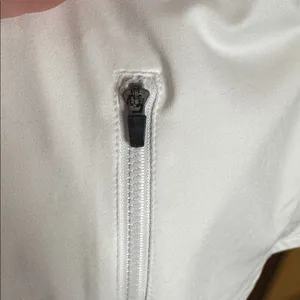 Amazon Running Jacket Slim Fit Zip Up Athletic Jacket with Thumb Holes White Size Small thumbnail 7