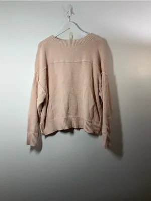 American Eagle Outfitters Soft Blush V-Neck Sweater Size XL thumbnail 2