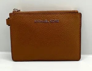 MICHAEL KORS Brown Card Wallet with Keychain thumbnail 7