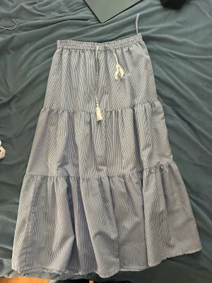 Striped skirt Gray Size M thumbnail 1