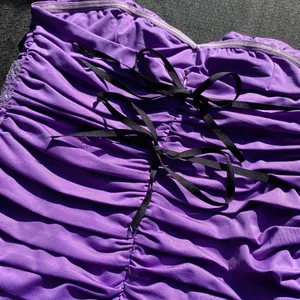 💜 Nikibiki Medium Plum Violet Purple Beaded Rhinestone Cut Out Bodycon Dress 💜 thumbnail 12