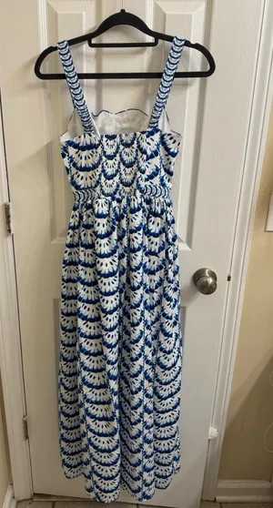 Crown & Ivy Blue and White Maxi Dress thumbnail 3