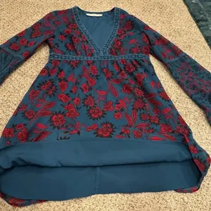Abercrombie & Fitch Bohemian Moody Floral Whimsy Goth Sheer Paisley Fairy Mini thumbnail 5