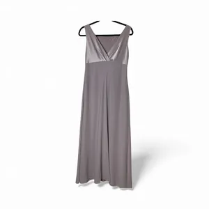 Talbots Petites Lavender Satin Maxi‎ Dress Bridesmaid Formal Evening Size 8 thumbnail 2