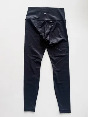 lululemon Wunder Under High-Rise Leggings - Matte Black Foil Size 6 thumbnail 6