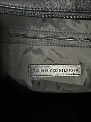 Tommy Hilfiger Dark Blue Embossed Logo Tote Handbag Purse NWT thumbnail 11