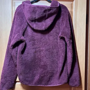 Ariat Womens Maroon Berber Sherpa Hoodie Sweatshirt Jacket Size Medium Cozy Warm thumbnail 5