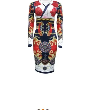 Bodycon floral dress Multiple Size L thumbnail 3