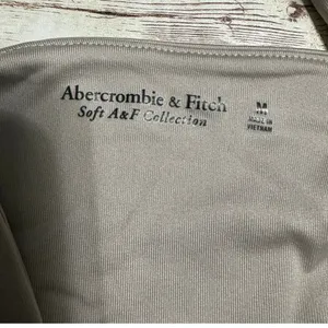 Abercrombie Fitch Soft A&F Collection Ruched Body Suit Medium Beige Neutral NWT thumbnail 4