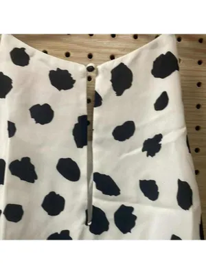 Buddy love, white and black cow Dalmatian polka dot print Racerback tank top thumbnail 6