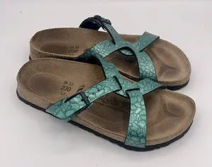 Birkenstock birkis sylt birko flor turquoise sandal thumbnail 1
